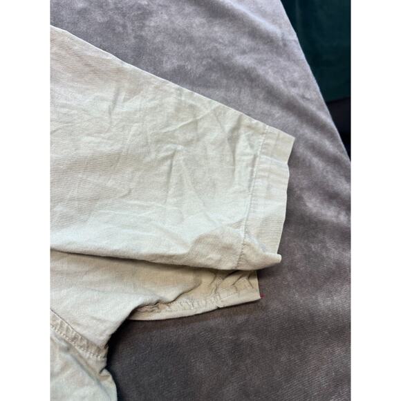 Fender Acoustics Short Sleeve Tan Button Up shirt Embroidered Medium - Picture 5 of 9